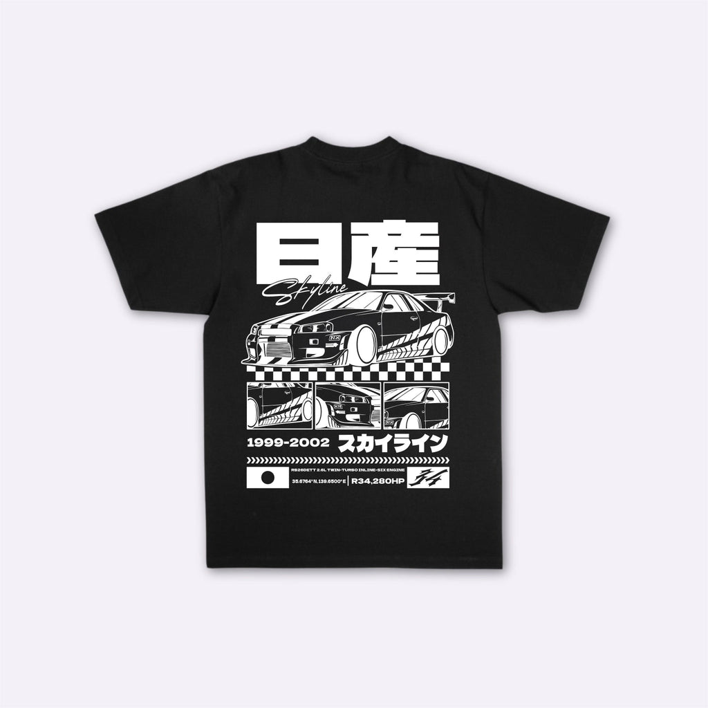 Skyline - T-shirt japonais oversize
