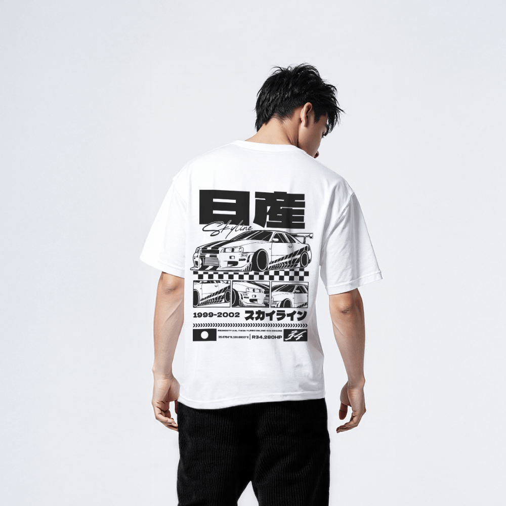 Skyline - T-shirt japonais oversize