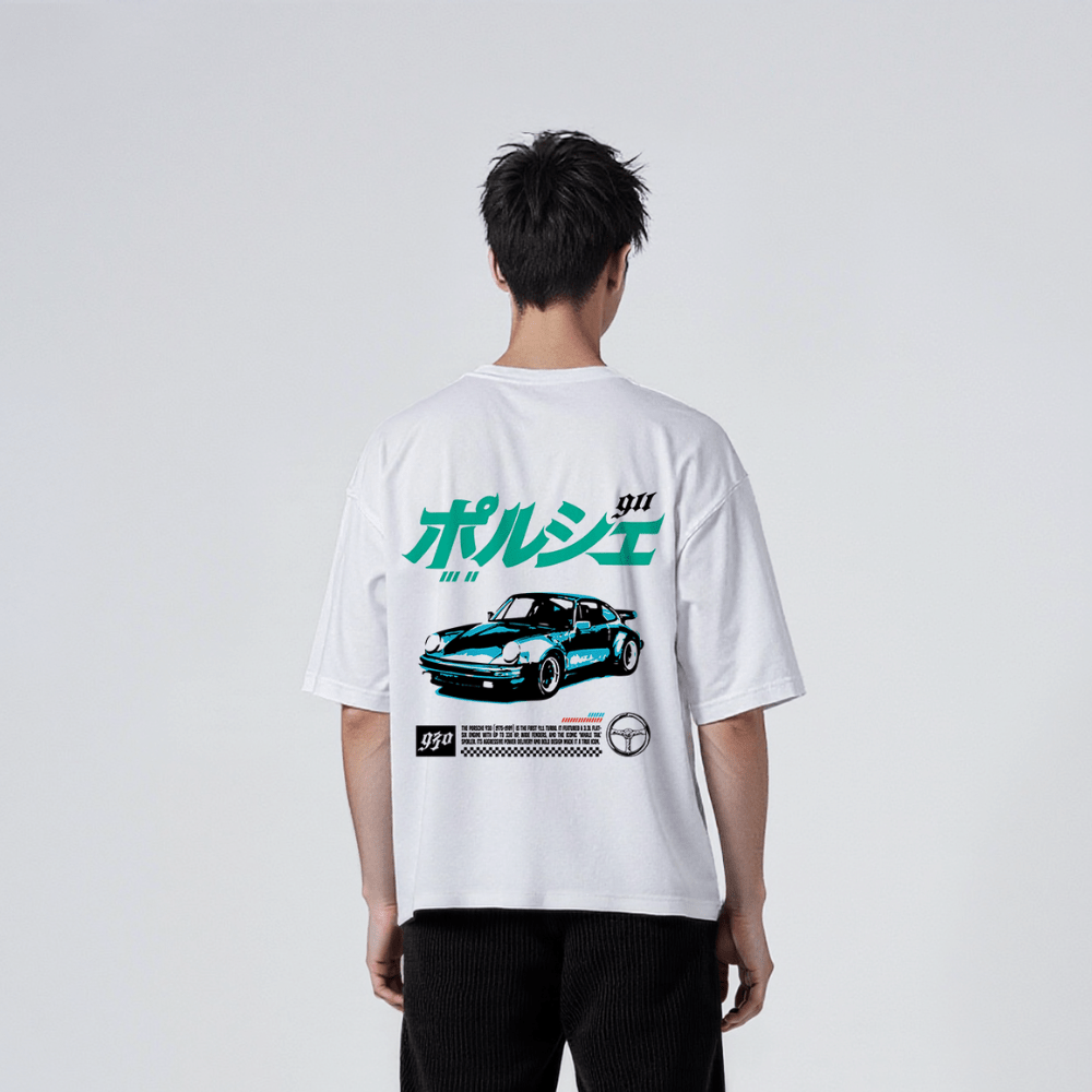 911 - T-shirt japonais oversize