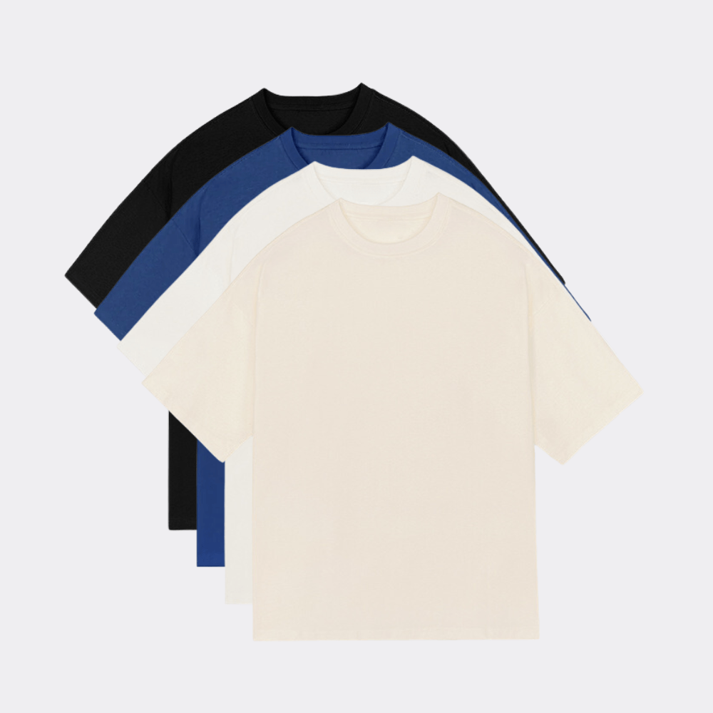 Pack de 4 x Yuki - T-shirt Oversize (300GSM)
