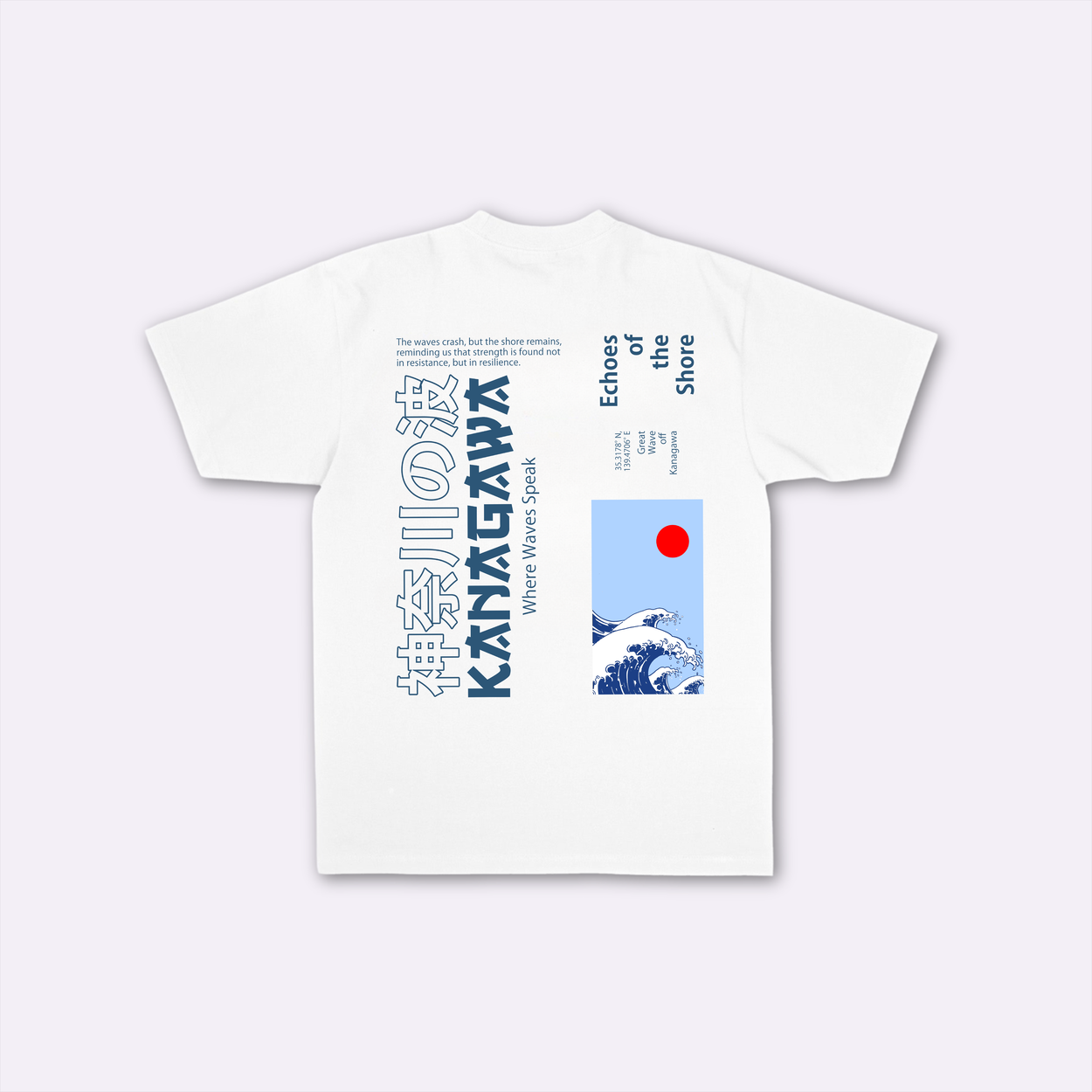 Kanagawa - T-shirt japonais oversize