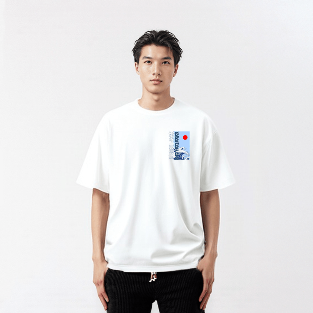 Kanagawa - T-shirt japonais oversize