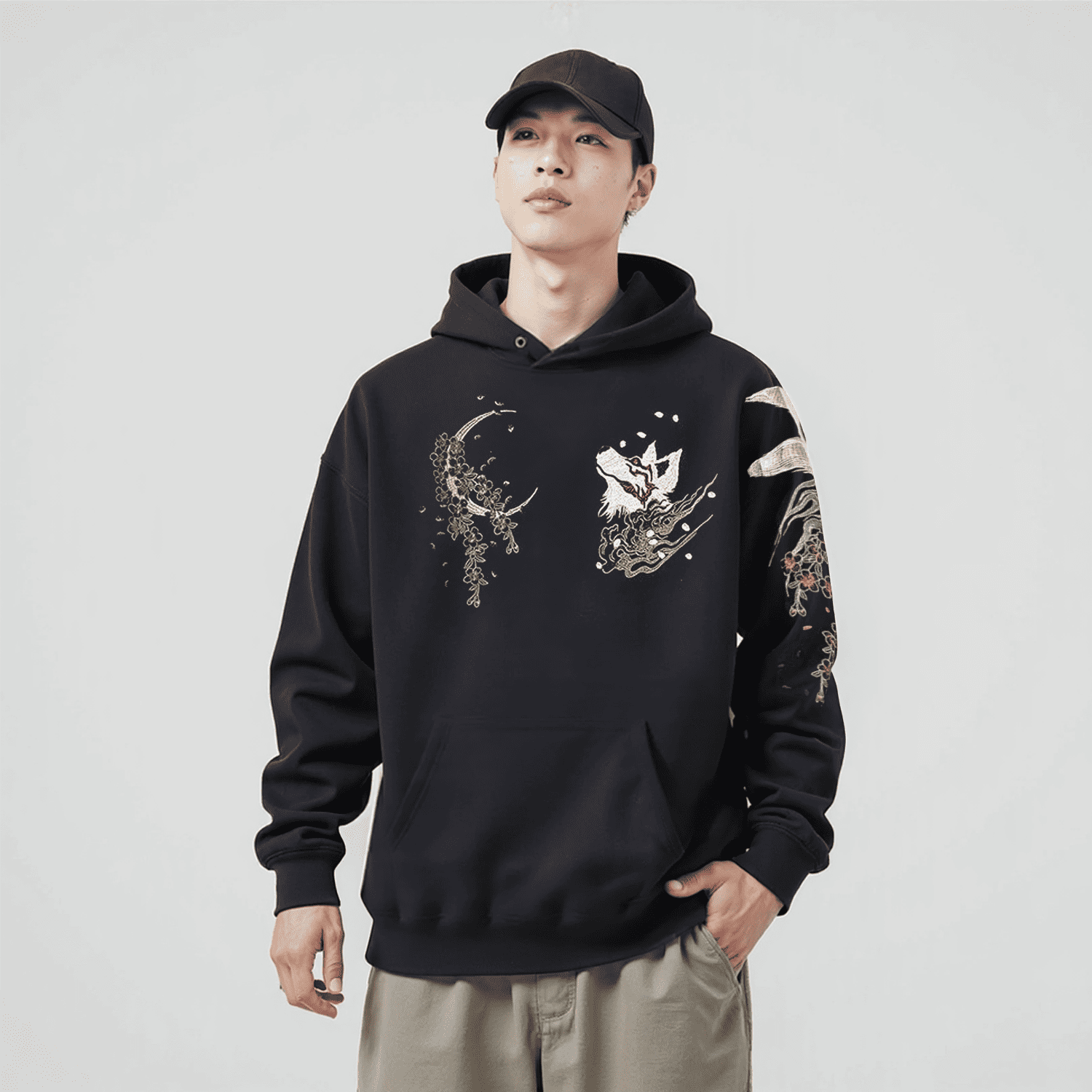 Ookami - Hoodie brodé